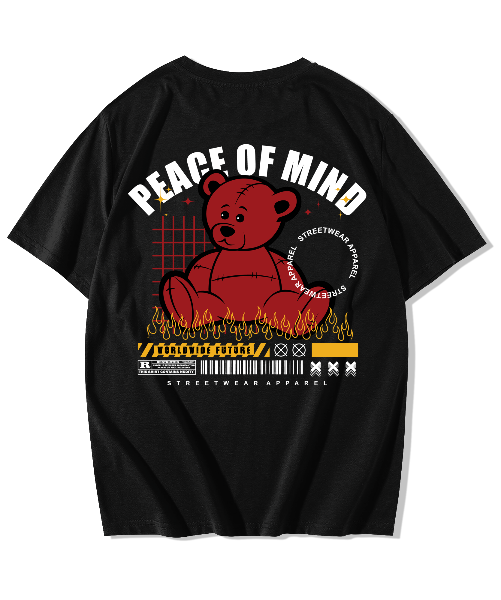 Peace of mind printed Oversized T-Shirt